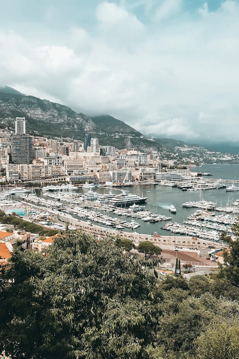 Aerial Photo Of Seaport